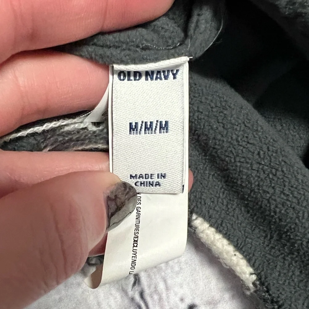 Old Navy Zebra Knit Kids Hat - Black and Cream - MED